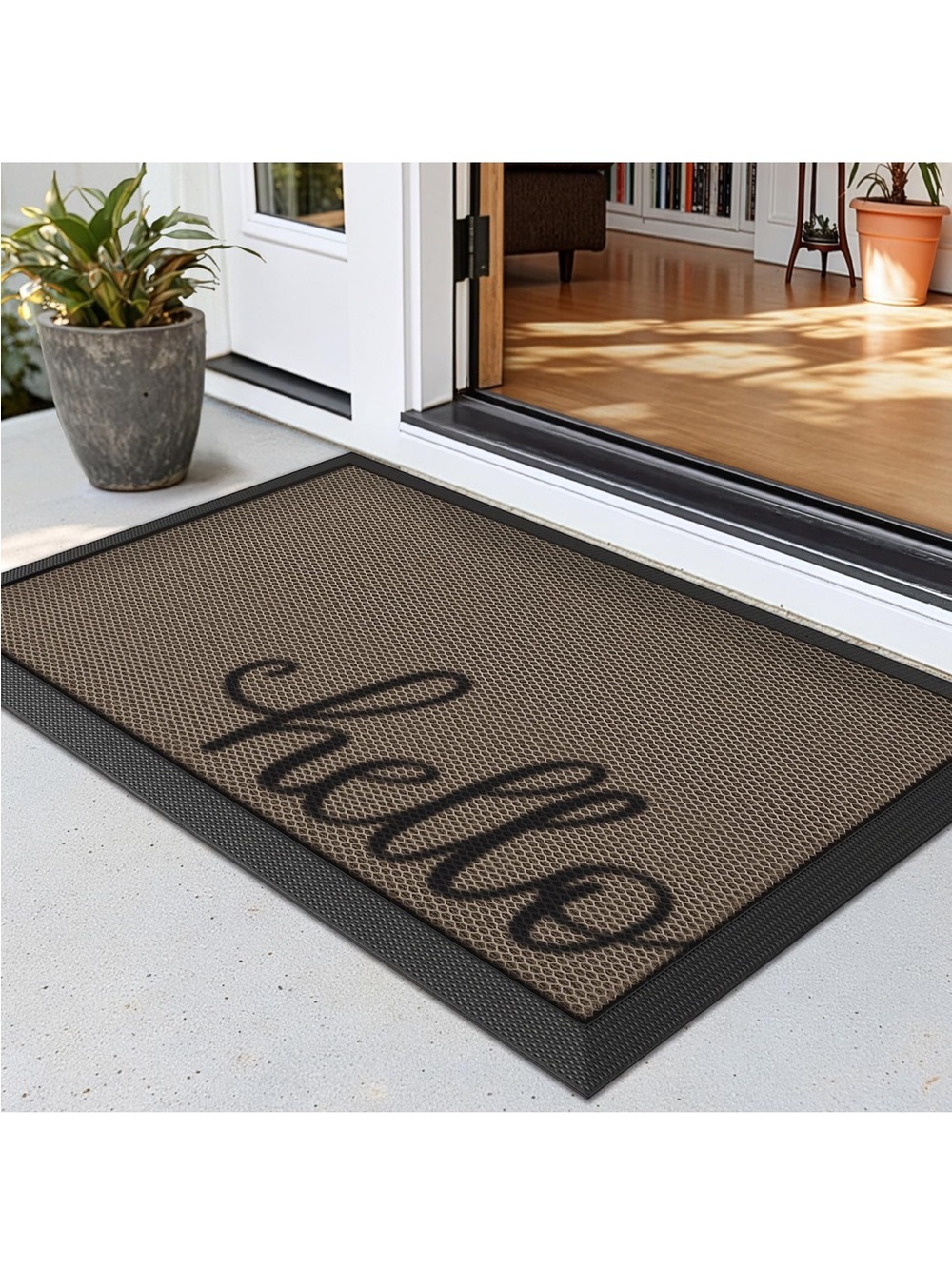 LUMI Outside Welcome Door Mat “hello”